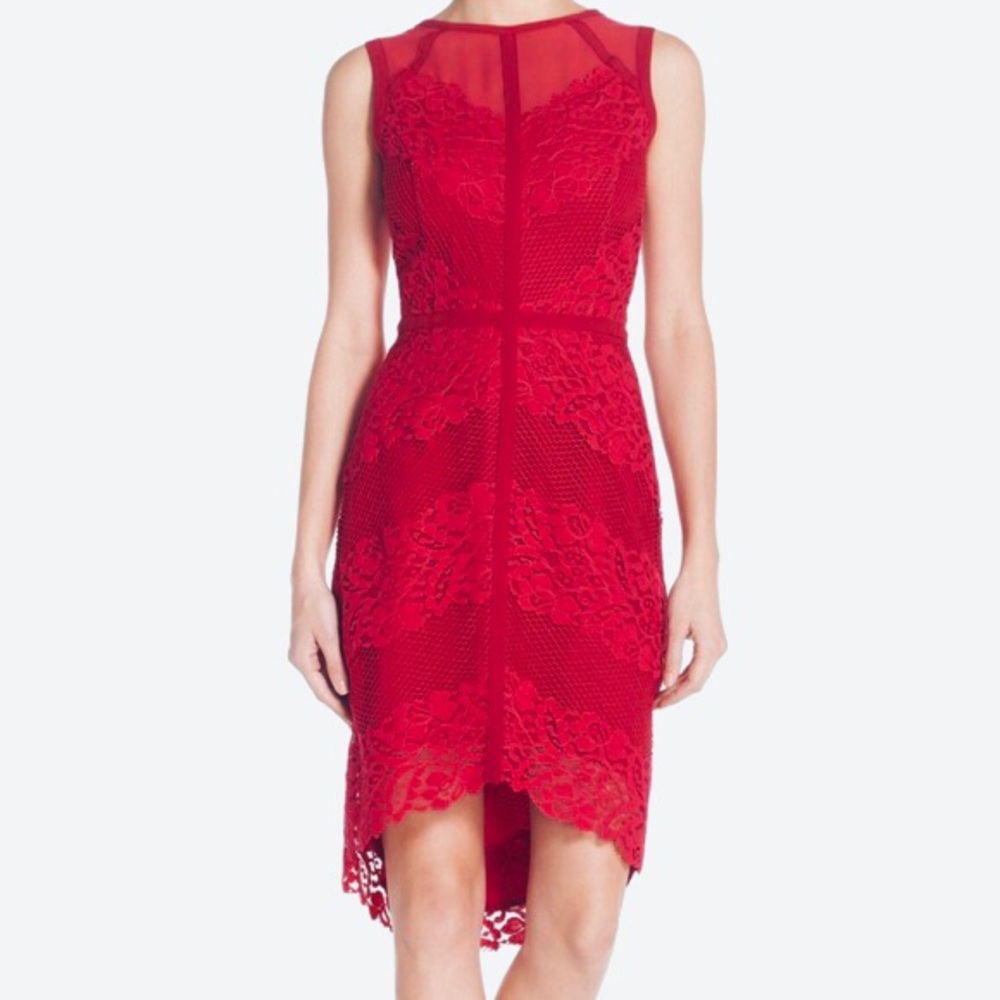 NWOT Adelyn Rae Red Lace Dress